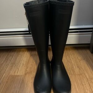 NWOT Coach Riley Rain Boots - Size 9, Black